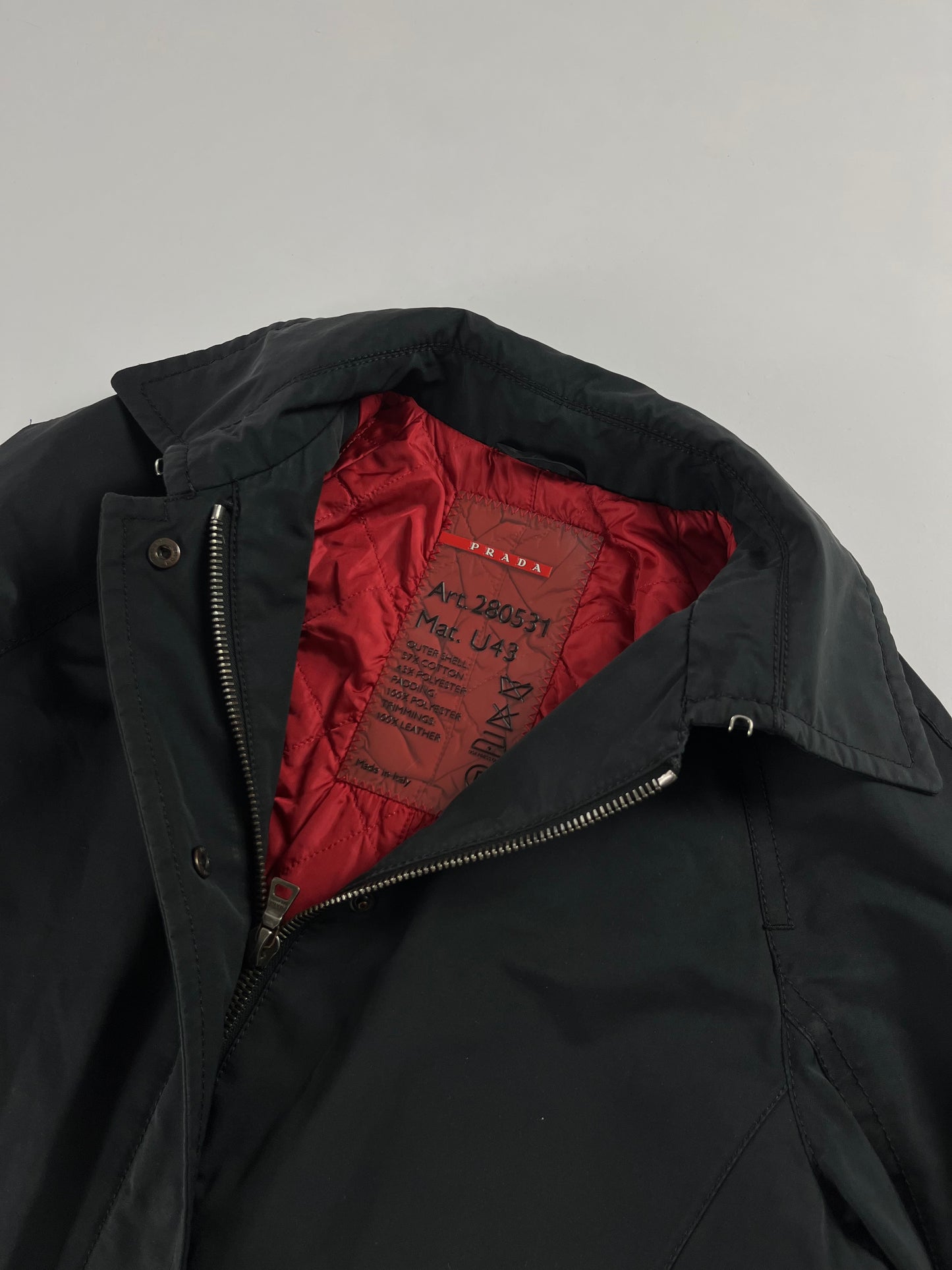 Prada Classic Navy Nylon Trench Coat 1990s - XS