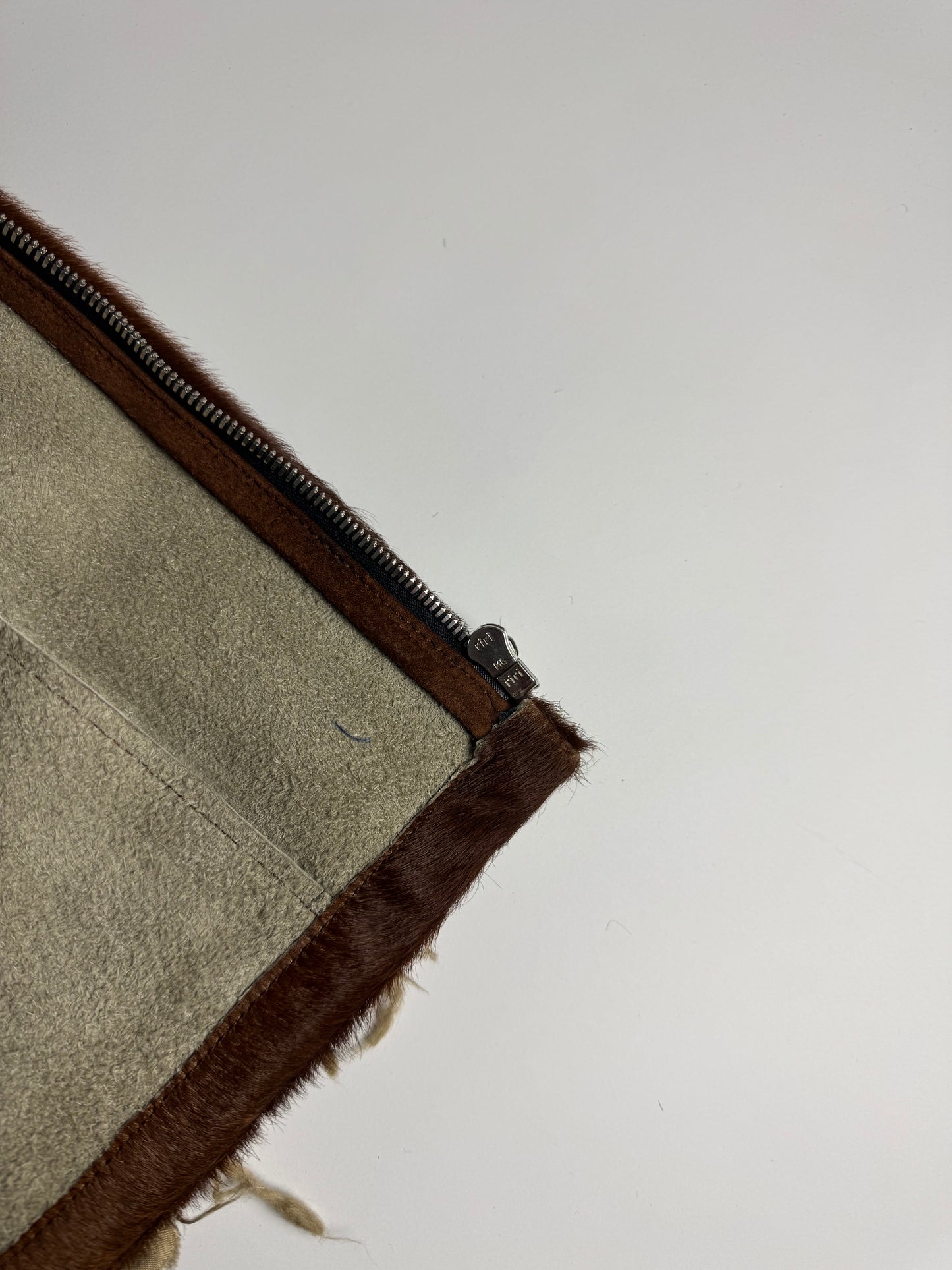 Our Legacy Raw Edges Brown Pony Hair Leather Jacket FW 2013 - S