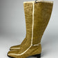 Prada Camel Ostrich Leather Boots SS 2000 - 39 IT/40 EU