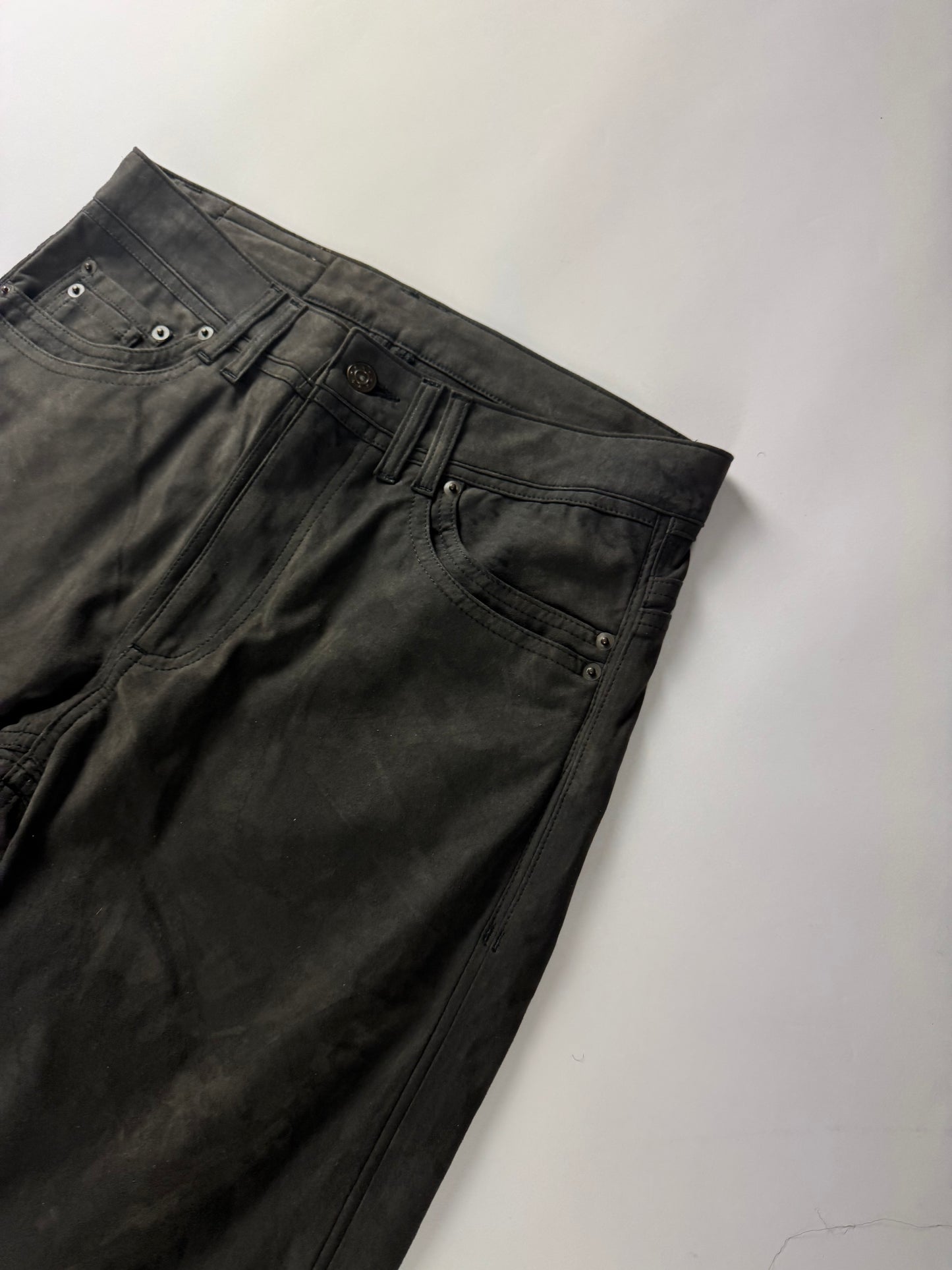 Y/Project Sample Dark Grey Suede Pants SS 2019 - S