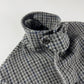 Prada Grey Houndstooth Patch Pockets Wool Oversized Coat FW 2003 - L