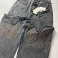 Y/Project Maxi Cowboy Cuff Grey Denim Pants SS 2023 - 34 US