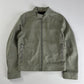Prada Light Grey Modern Strapped Double Zip Nylon Moto Jacket SS 2000 - M
