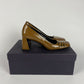 Prada Bright Leather Camel Heels 1990s - 37 IT/ 38 EU