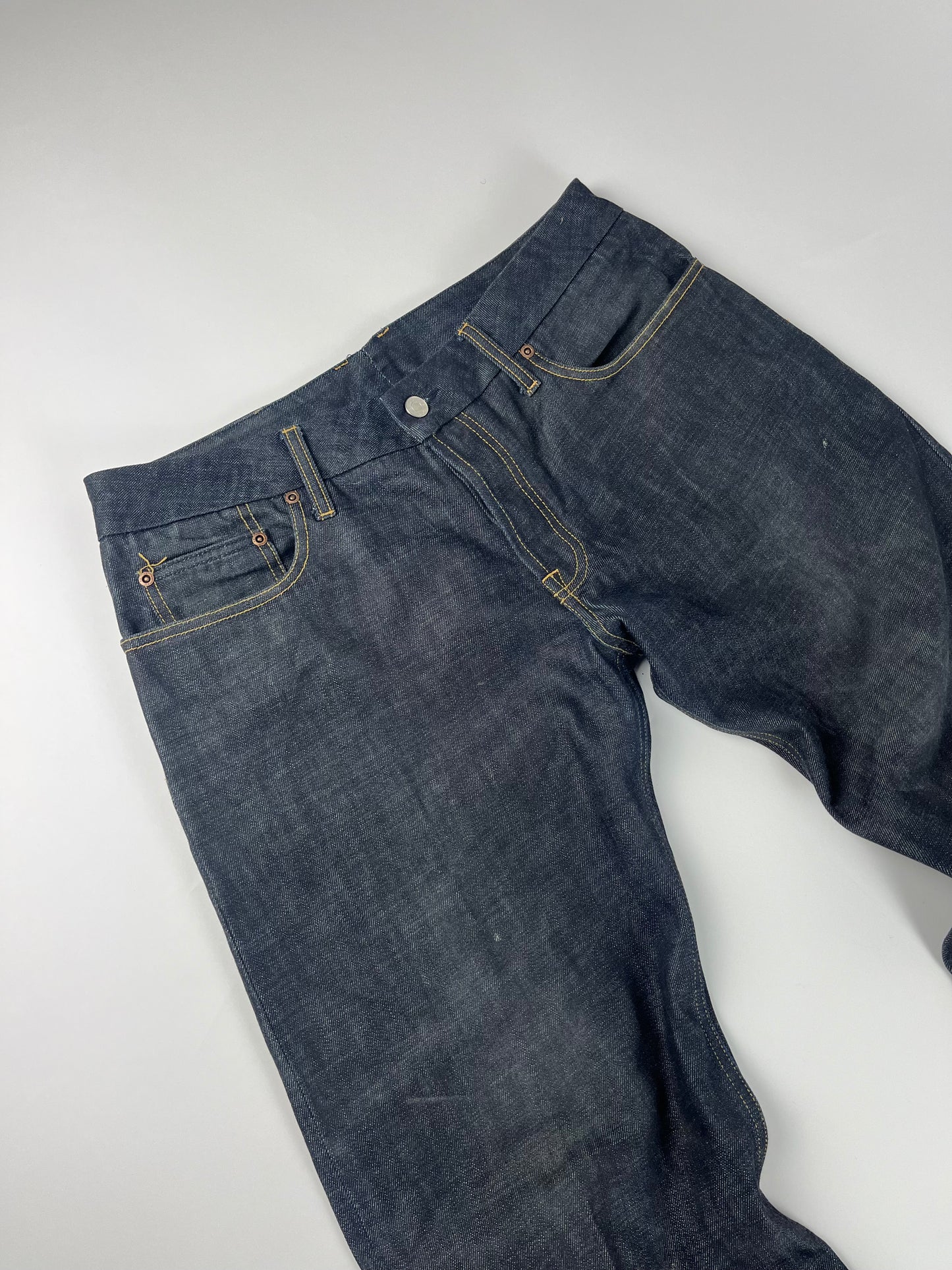 Yohji Yamamoto Y-3 Three Stripes Denim Pants - 34 US