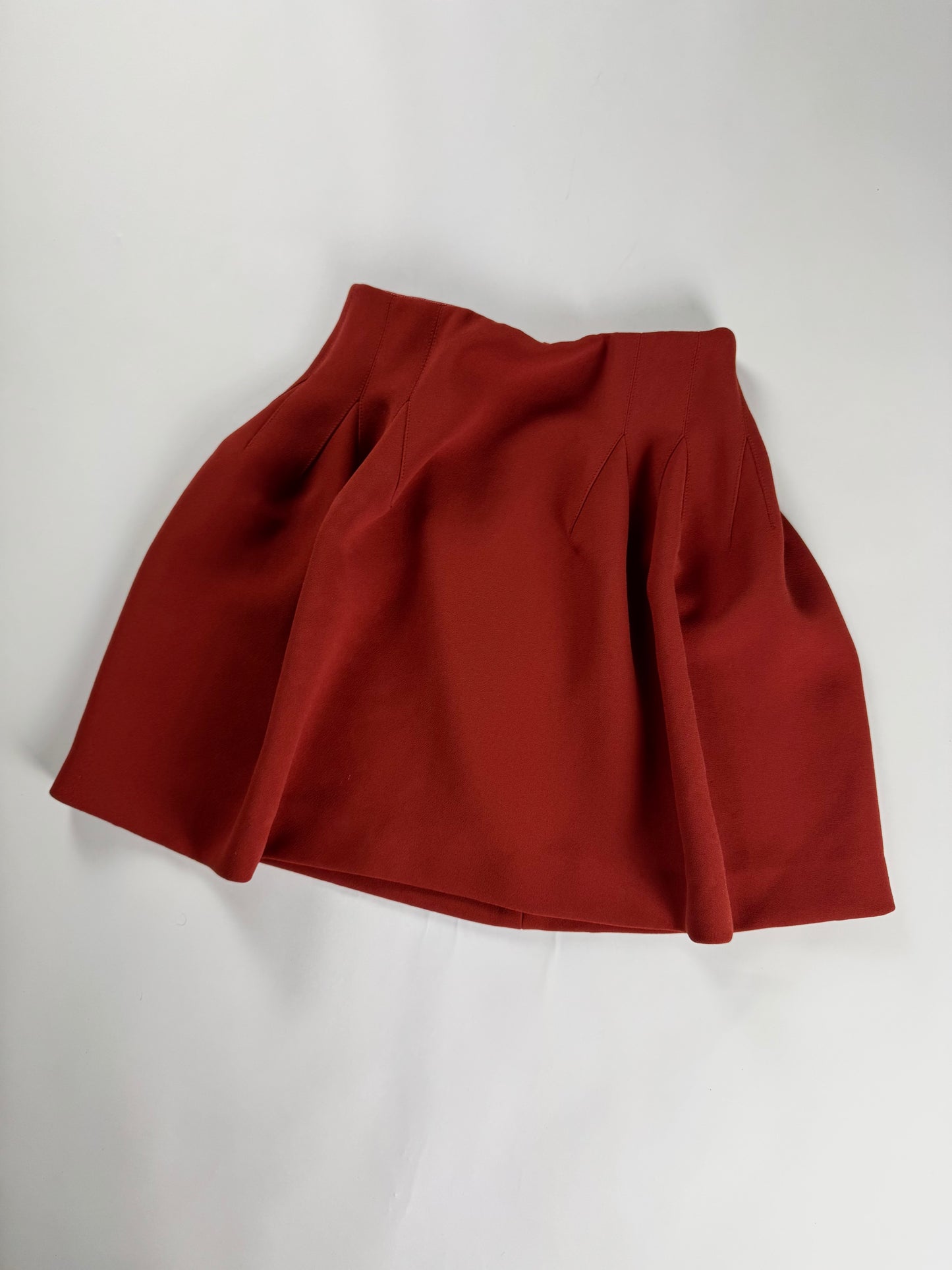 Givenchy Sample Red Coquelicot Skirt FW 2019 - S