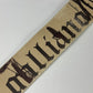 John Galliano Cream Waxed Leather Newspaper Belt 2000s - 85 CM