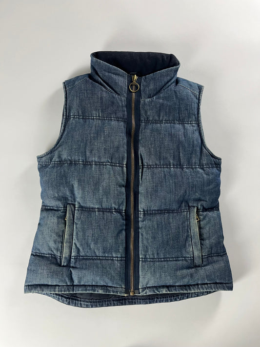 Prada Denim Puffer Vest 2000s - S