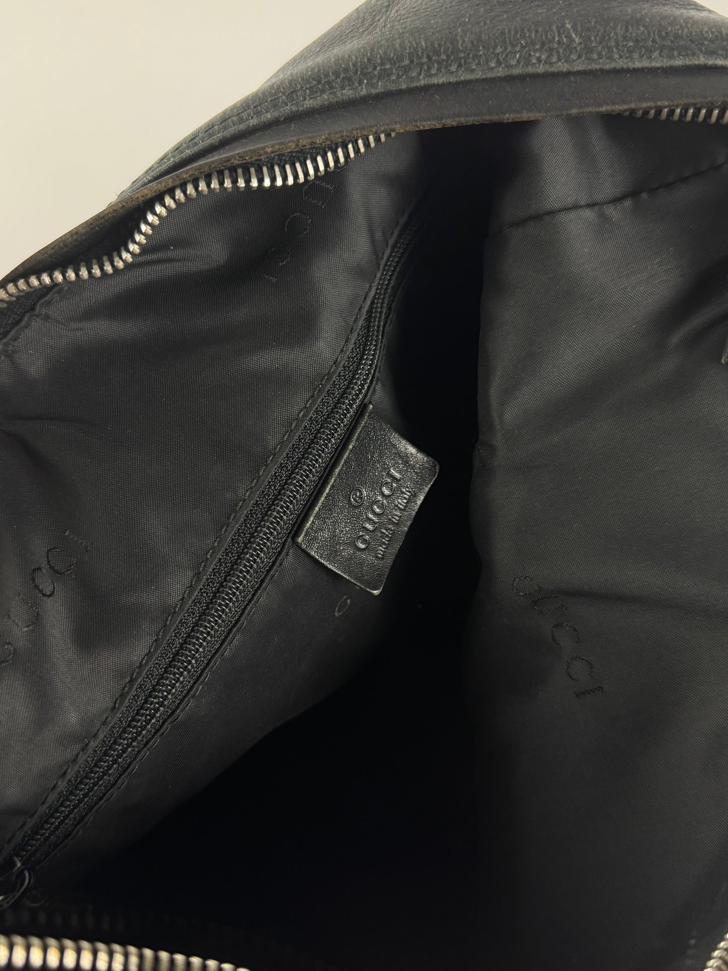 Gucci Tom Ford Black Leather Hobo Bag 1990s - OS