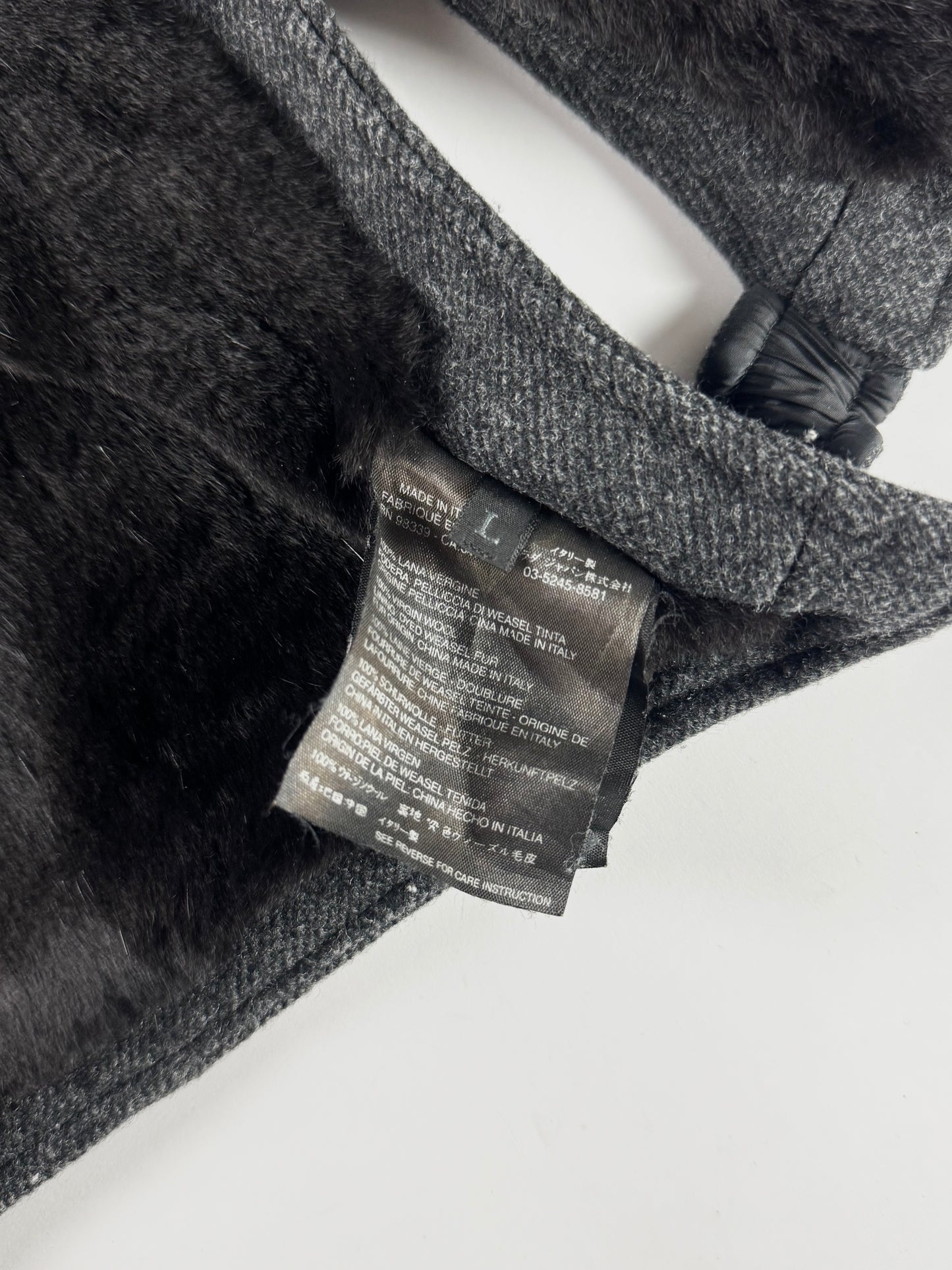 Prada Fur Lining Cropped Vest FW 2001 - L