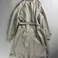 Miu Miu Light Grey Belted Trench Coat 2000s - S