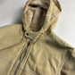 Louis Vuitton Cream Shearling Leather Full Zip Hooded Jacket FW 2006 - M