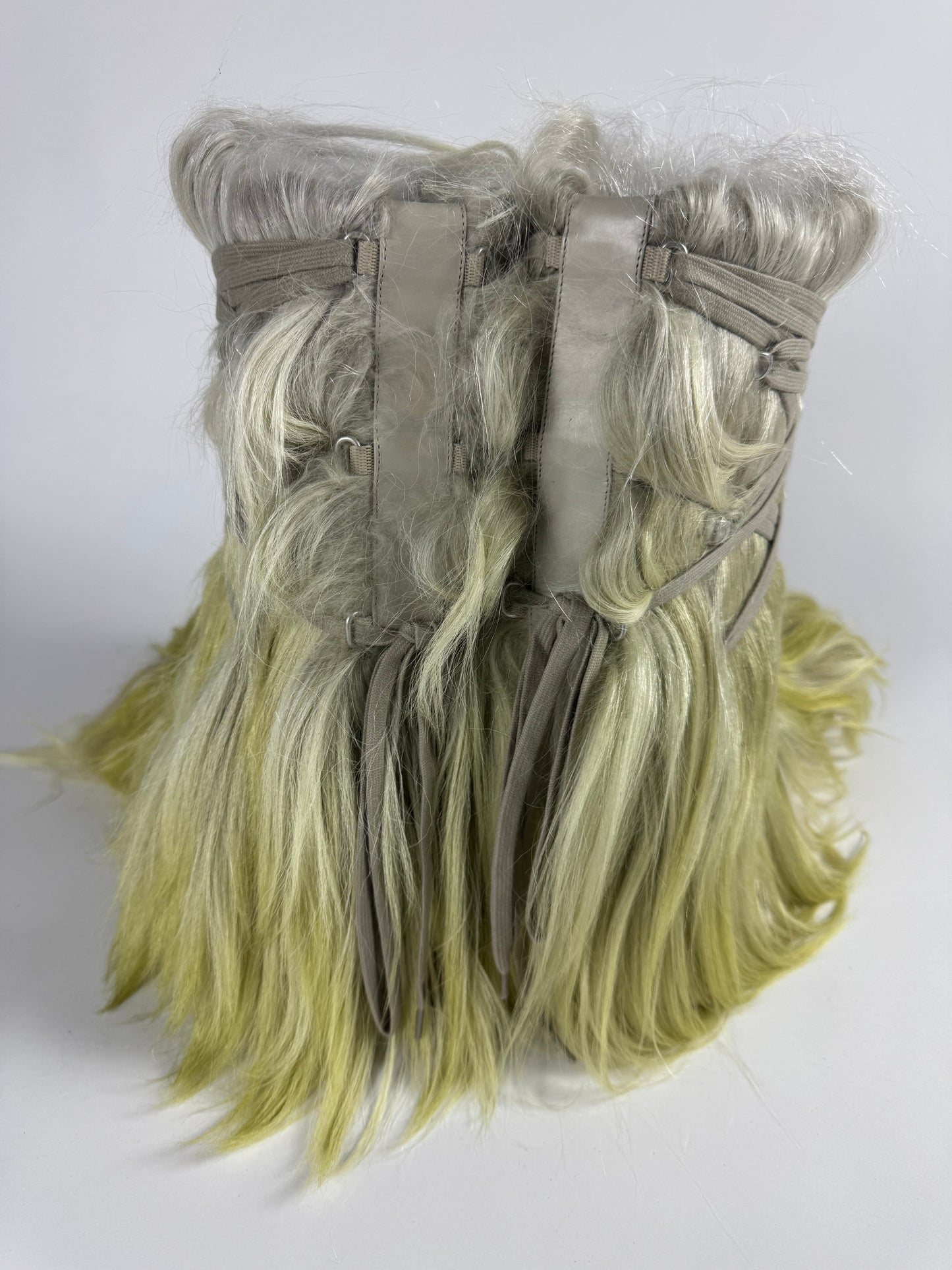 Rick Owens x Moncler Acid Gradient Big Rocks Goat Fur Boots FW 2023 - 43 EU