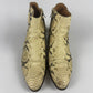 Maison Matin Margiela Cream Snakeskin Python Leather Mid Boots SS 2005 - 41 EU