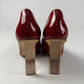 Maison Martin Margiela H&M Red Heel Pumps Glass Wedges - 38 EU