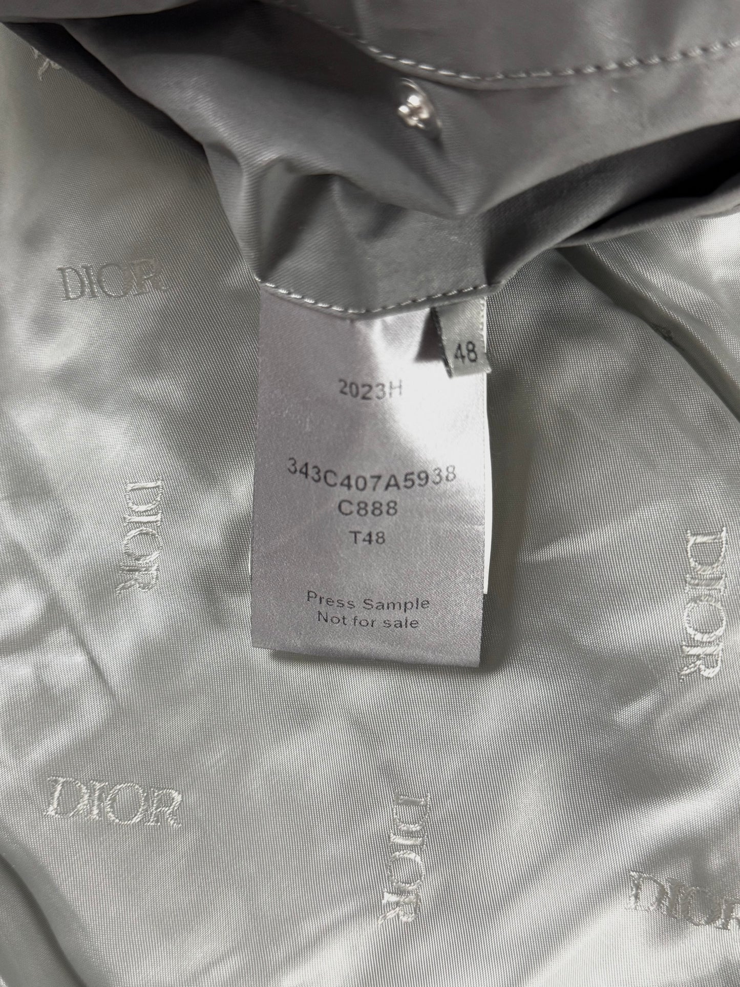 Dior Sample Split Oblique Belted Asymmetric Jacket FW 2023 - M