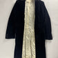 Jean Paul Gaultier Puissance Two Minimalist Dark Velvet Mandarin Collar Coat 2000s - M