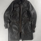 Louis Vuitton Dark Brown Fur Lining Heavy Sheepskin Leather Belted Coat 2000s - M