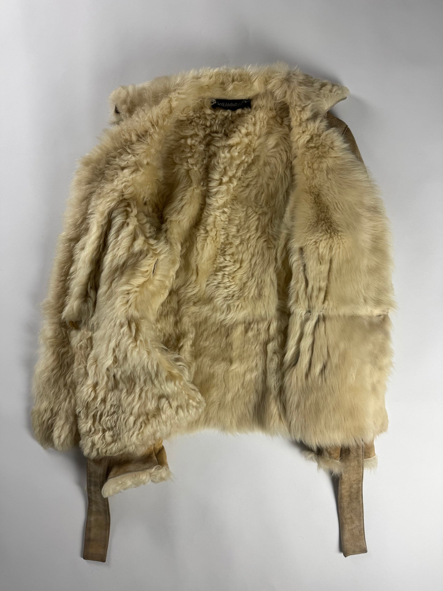 Gucci Tom Ford Bushed Shearling Fur Coat FW 2002 - S