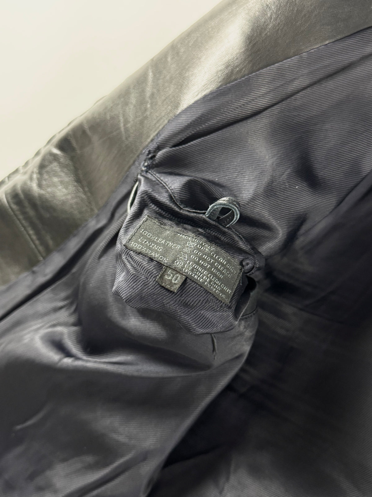 Prada Black Minimalist Perfect Tailored Leather Jacket FW 1996 - M