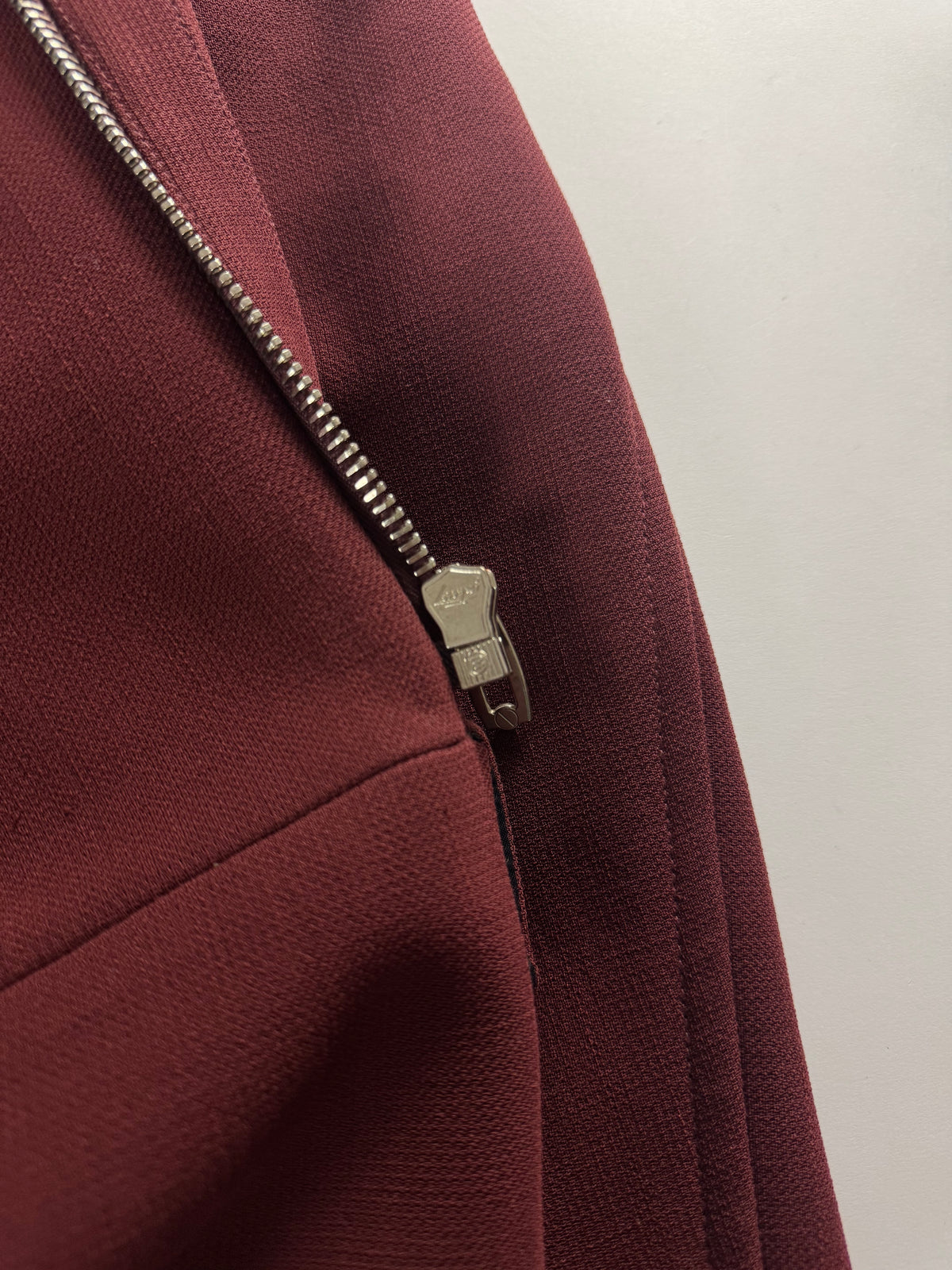 Balenciaga Virgin Wool Burgundy Officer Coat FW 2012 - S