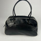 Prada Black Leather Bowling Bag FW 2000 - OS