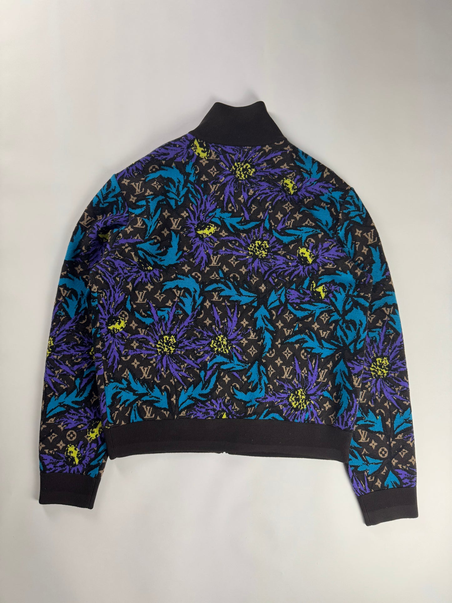 Louis Vuitton Floral Monogram Thistle Zip Through Jacket SS 2023 - L