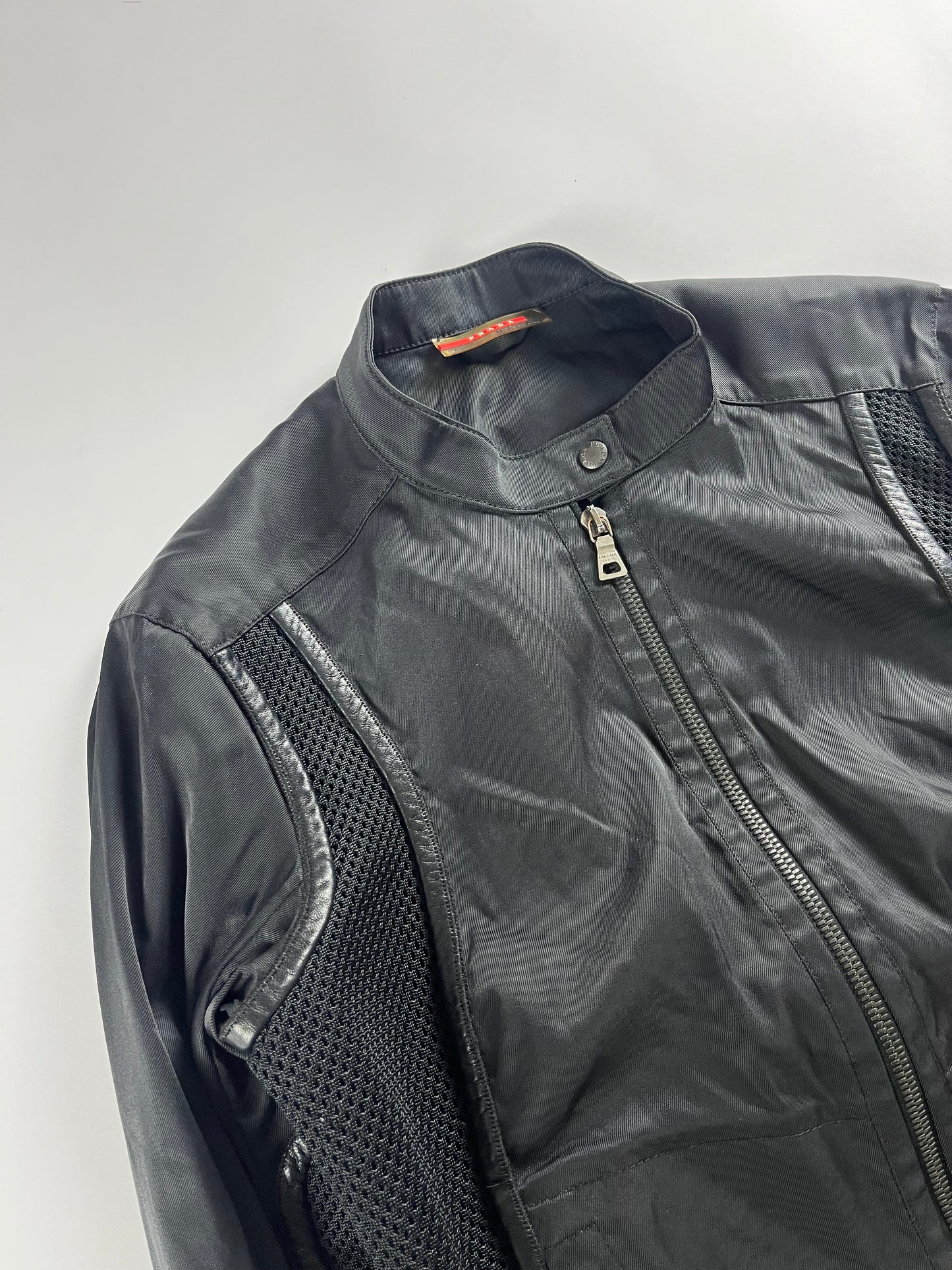 Prada Mesh Leather Light Jacket SS 2000 - S