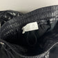 Hermès Sample Black Shiny Nylon Panel Straight Cotton Pants FW 2021 - M
