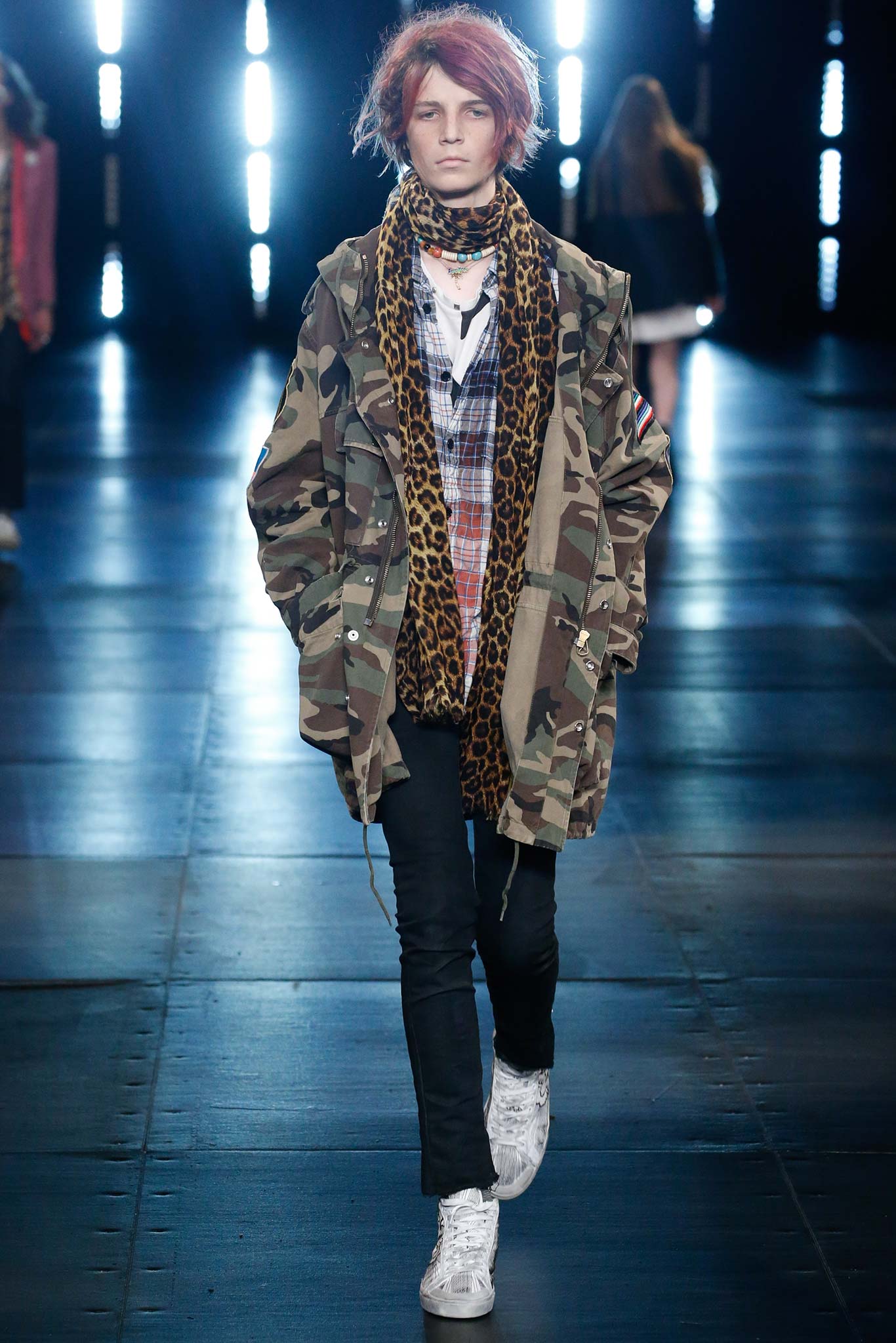 Saint Laurent Sample Military Camo Vest SS 2016 - M