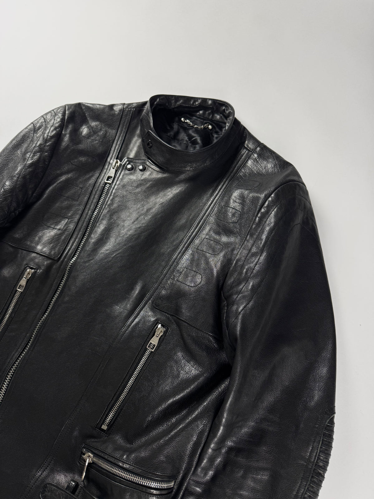 Louis Vuitton Black Heavy Leather Perfecto Biker Jacket SS 2008 - M