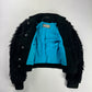 John Galliano Midnight Bloom Faux Fur Jacket 2010s - S