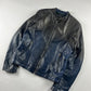 Gucci Frida Giannini Blue Gradient Leather Motor Jacket SS 2009 - M