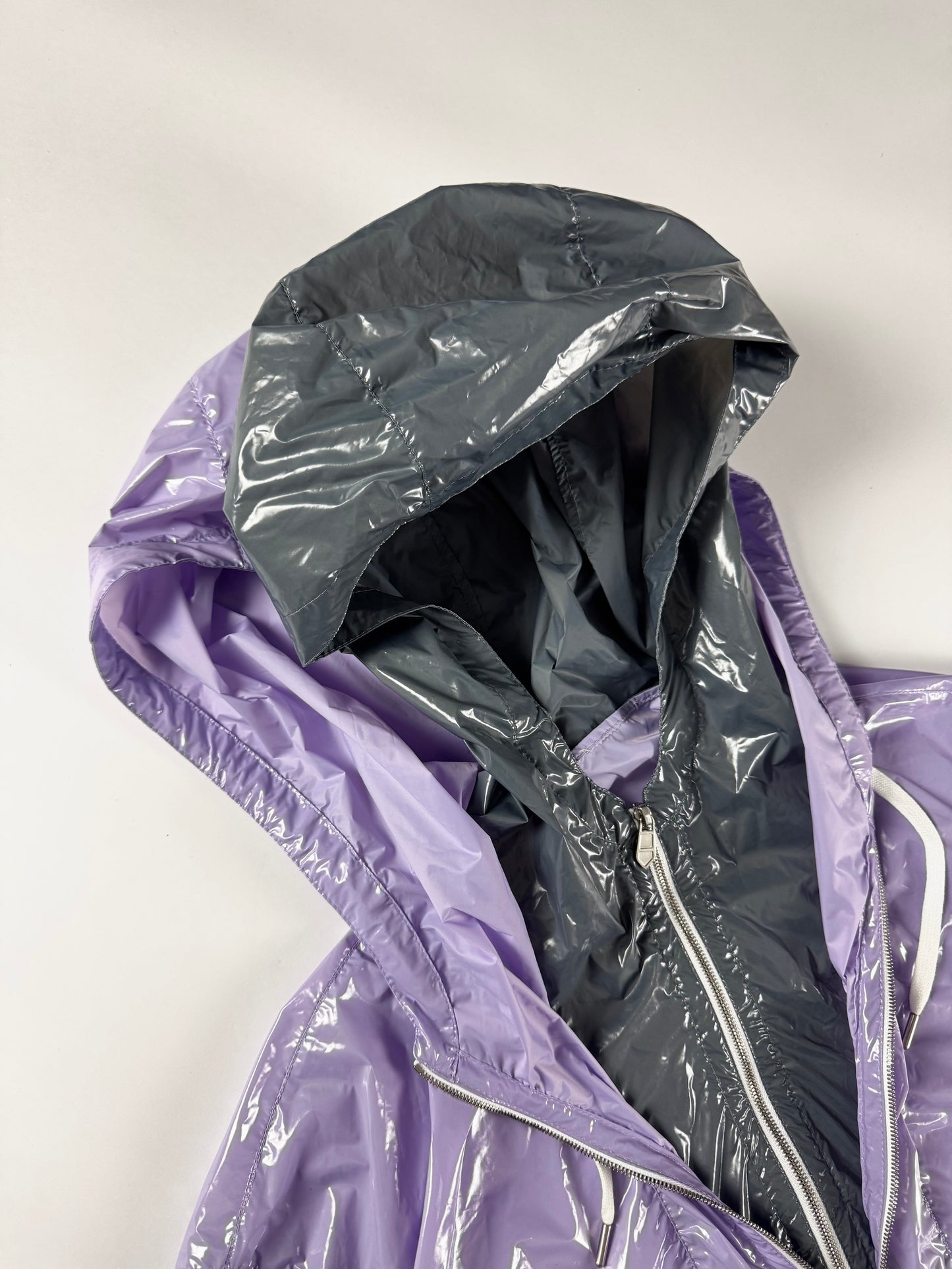 Hermès Sample Lila Glass Double Layer Parka Jacket SS 2023 - M