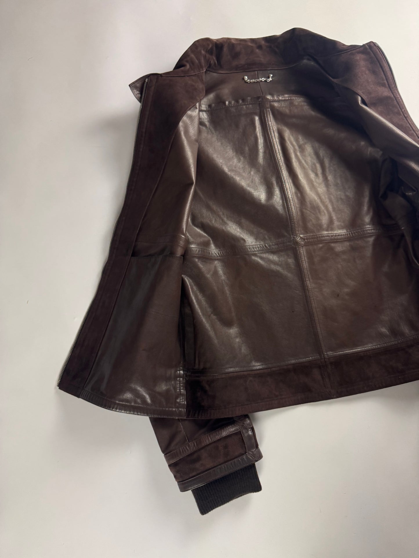 Louis Vuitton Sample Hybrid Patched Leather Pure Suede High Collar FW 2008 - S