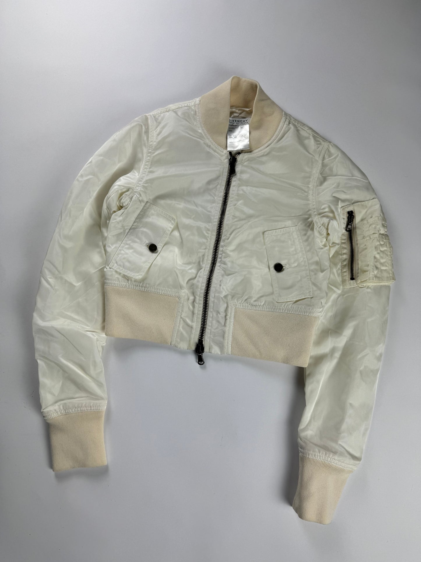 Givenchy Sample Crop Bomber Jacket FW 2016 - XS