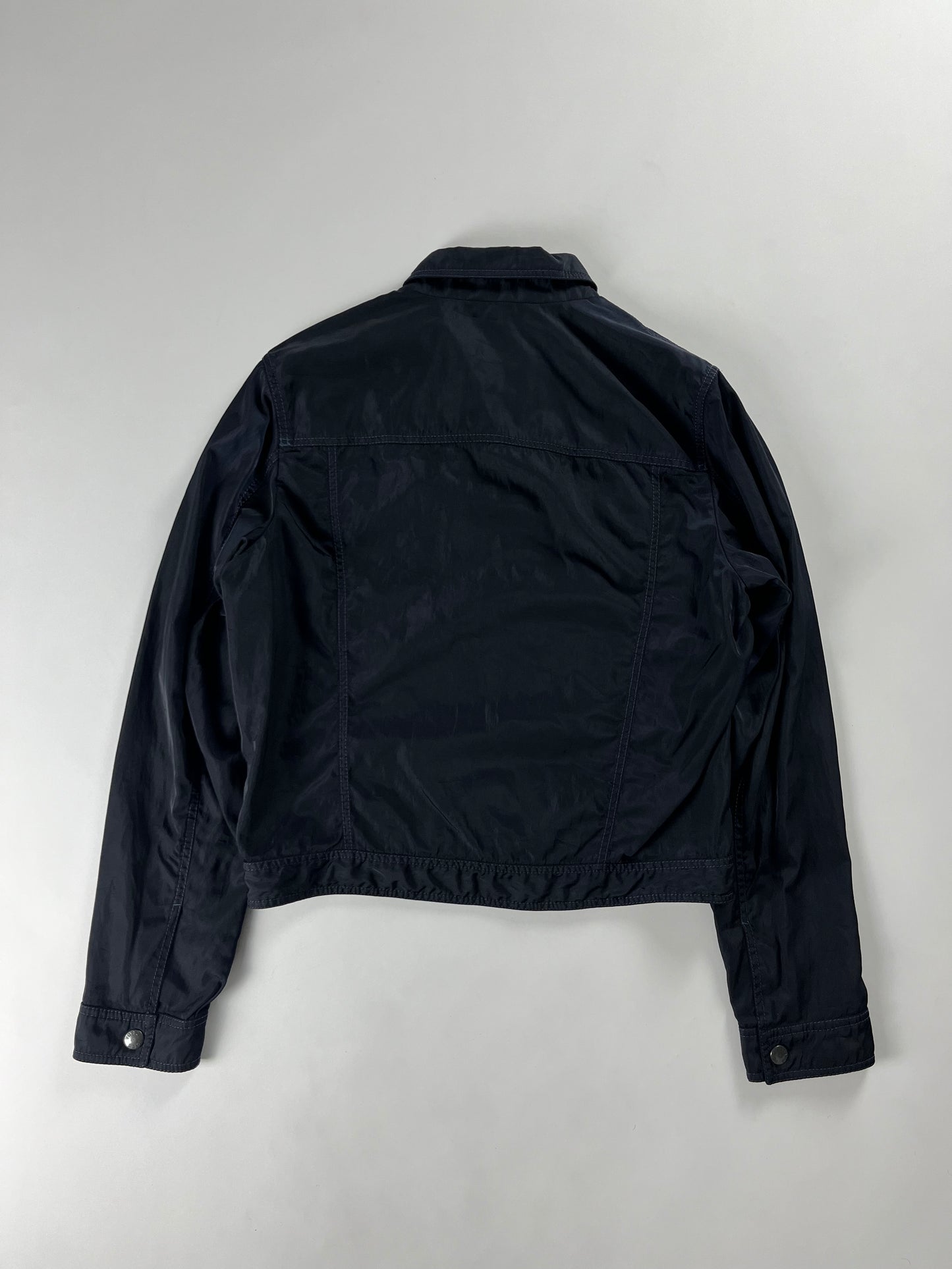 Prada Navy Four Pocket Zip Fit Jacket 2000s - M