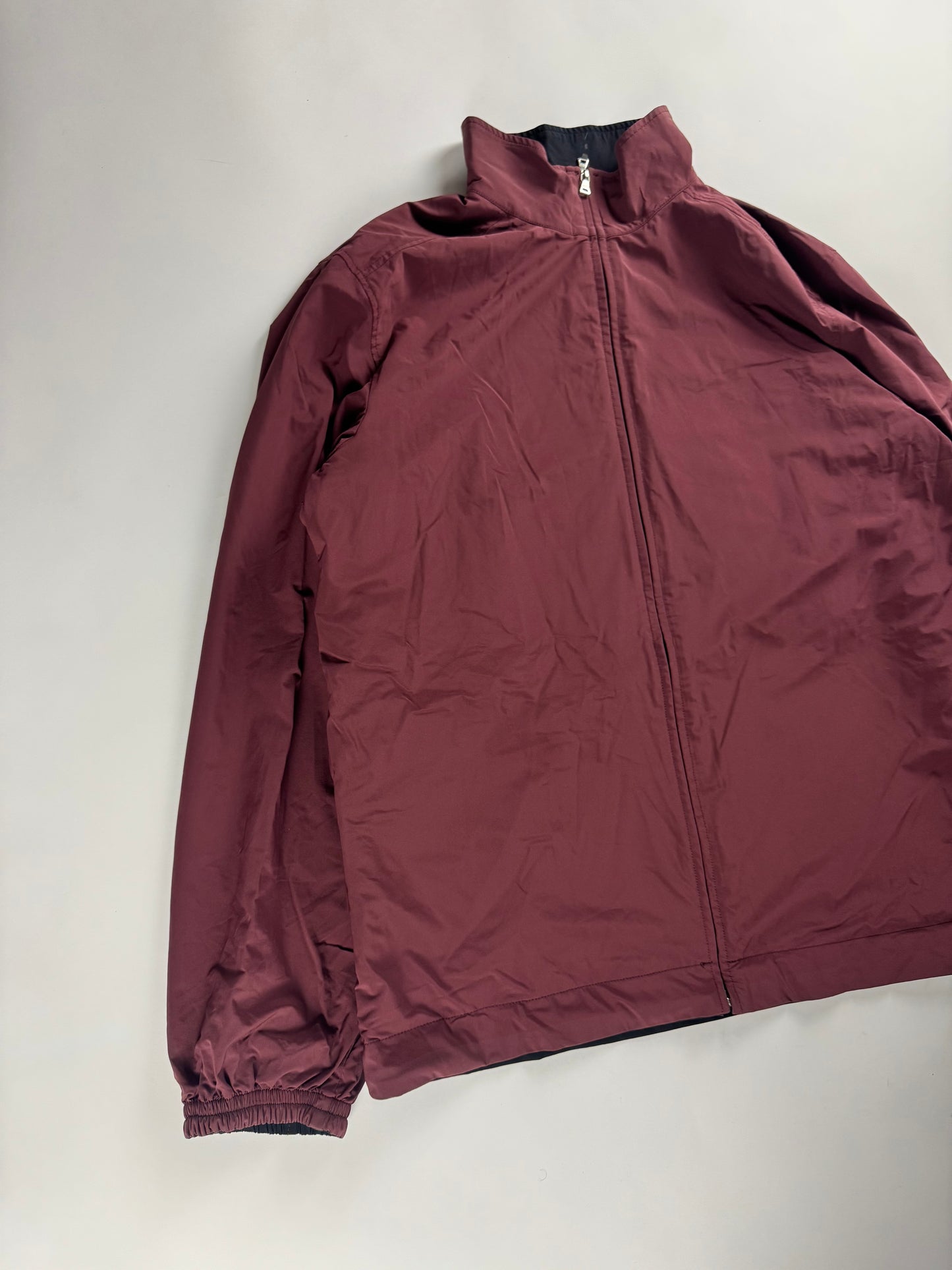 Prada Linea Rossa Reversible Zip Up Nylon Jacket 2000s - XXL