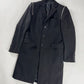 Givenchy Zip Detail Minimalist Dark Wool Coat FW 2016 - M
