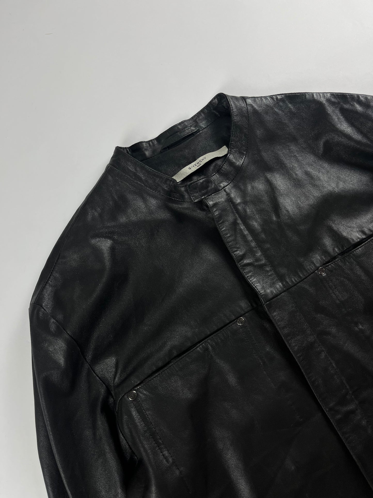 Givenchy Goat Leather Jacket 2000s - L