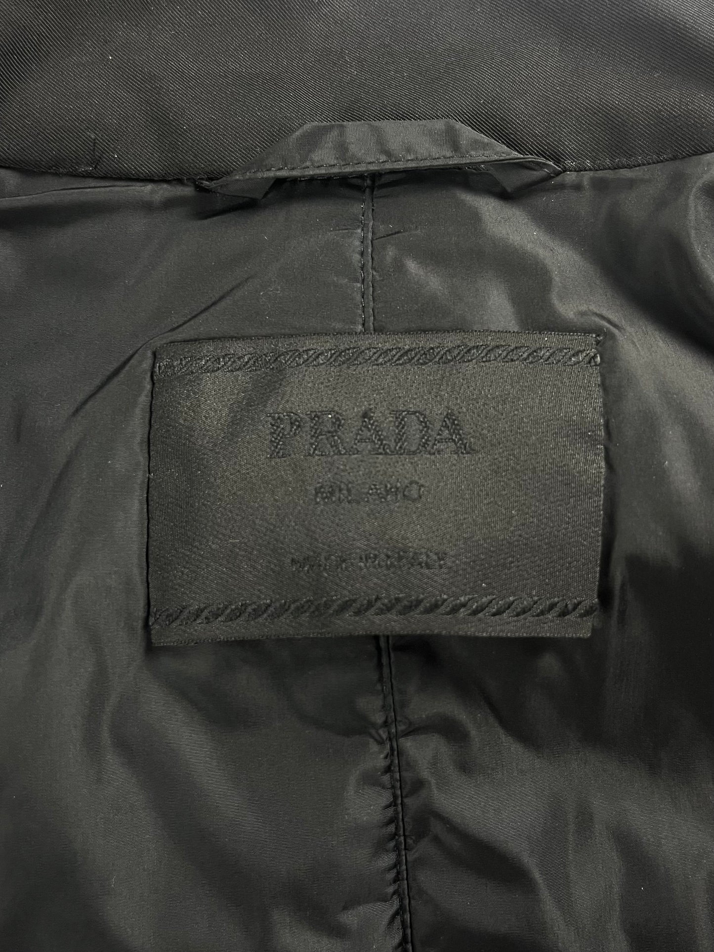 Prada Strapped Belted Nylon Coat FW 1999 - S