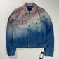 Saint Laurent Sample Tie & Dye Gradient Effect Denim Jacket SS 2021 - S