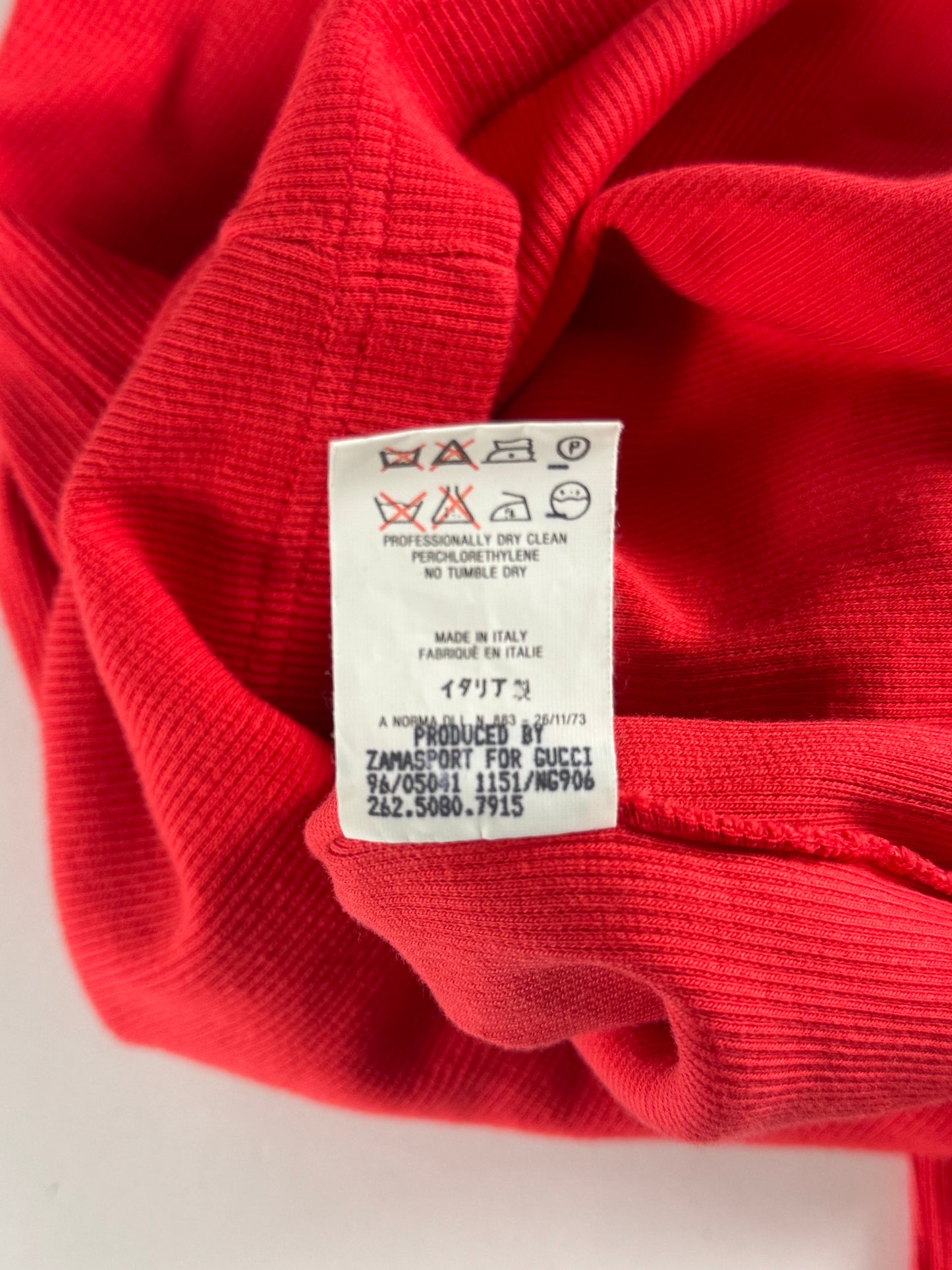 Gucci Red Cotton Top SS 1996 - M