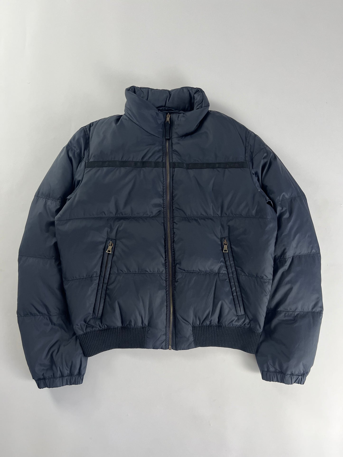 Prada Navy Nylon Puffer Down Jacket FW 2007 - M