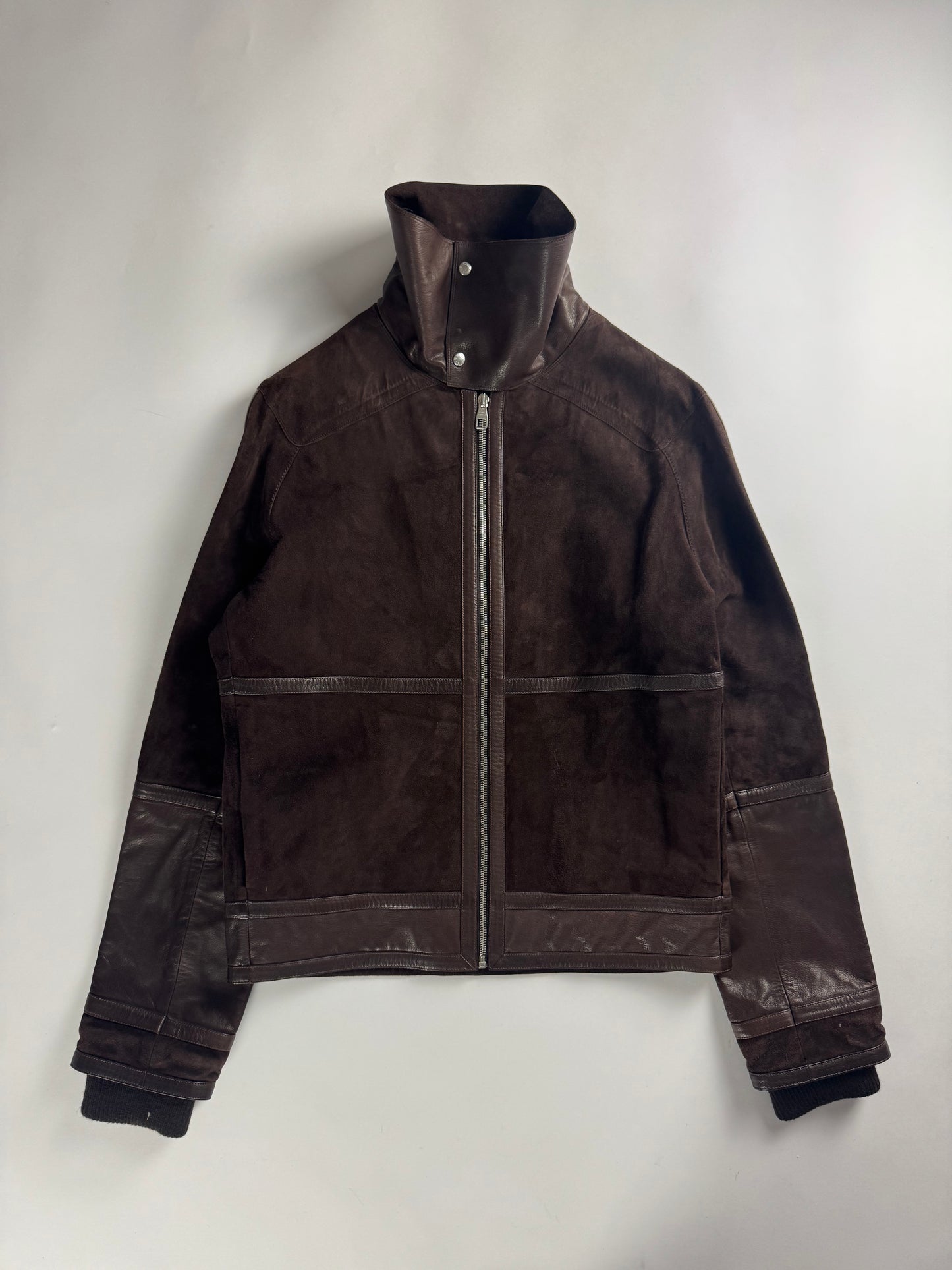 Louis Vuitton Sample Hybrid Patched Leather Pure Suede High Collar FW 2008 - S