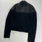 Balenciaga Sample Nicolas Ghesquière Crackled Leather Two Fabric Jacket 2010s - S