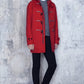 Dior Homme Kris Van Assche Red Military Duffle Coat Pre Fall 2014 - S