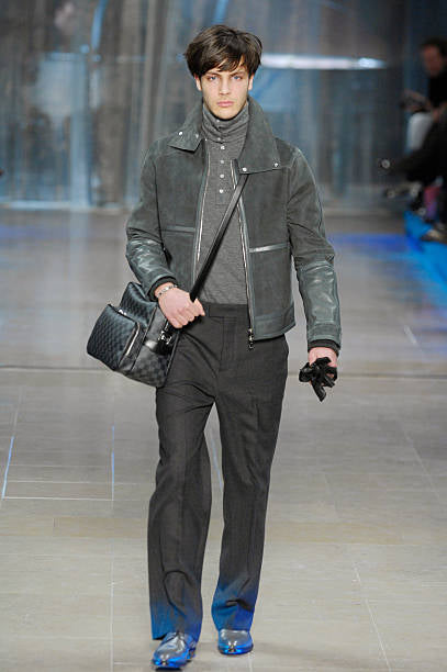 Louis Vuitton Sample Hybrid Patched Leather Pure Suede High Collar FW 2008 - S