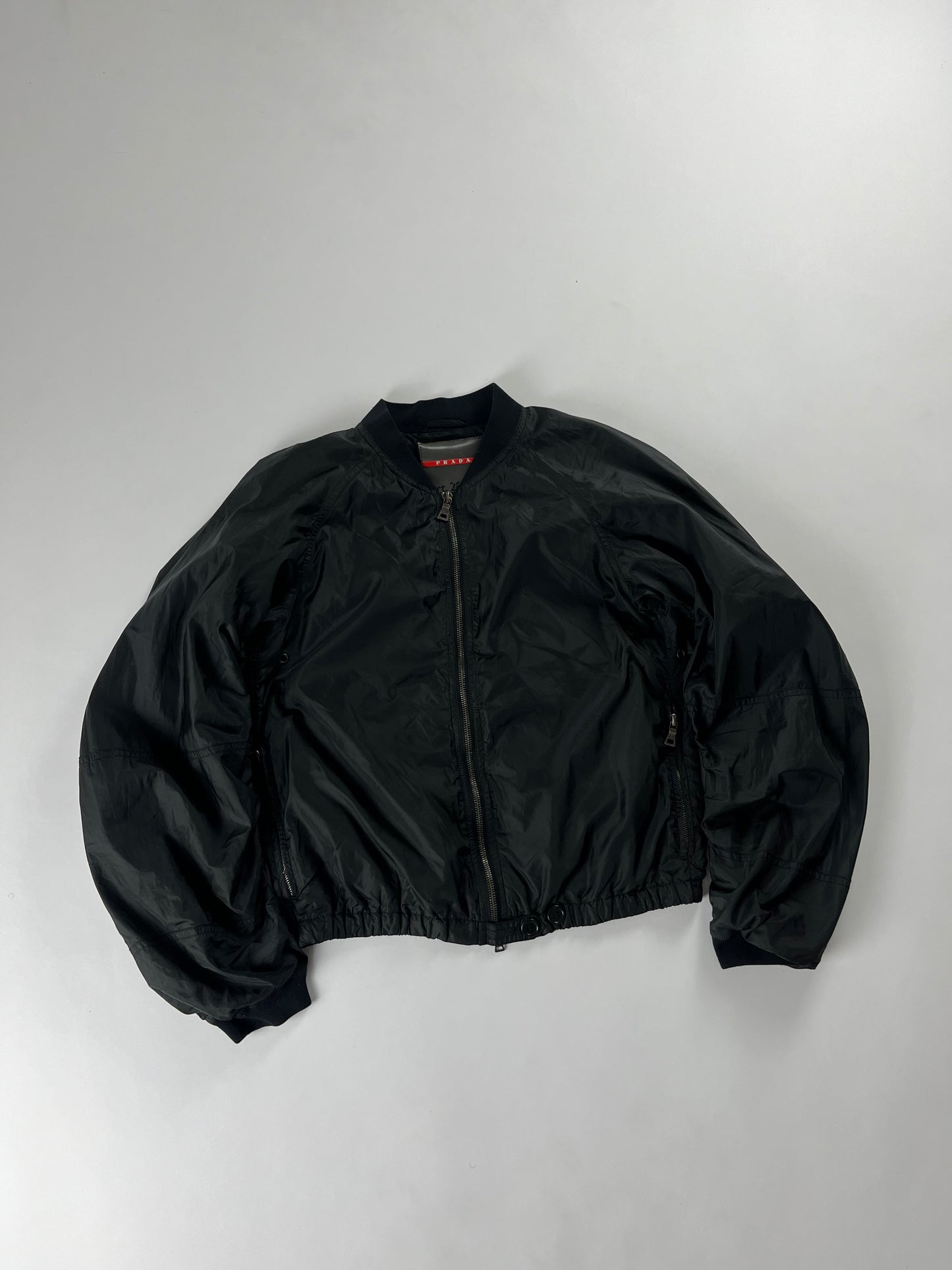 Prada Light Nylon Bomber Jacket 2000s - XS