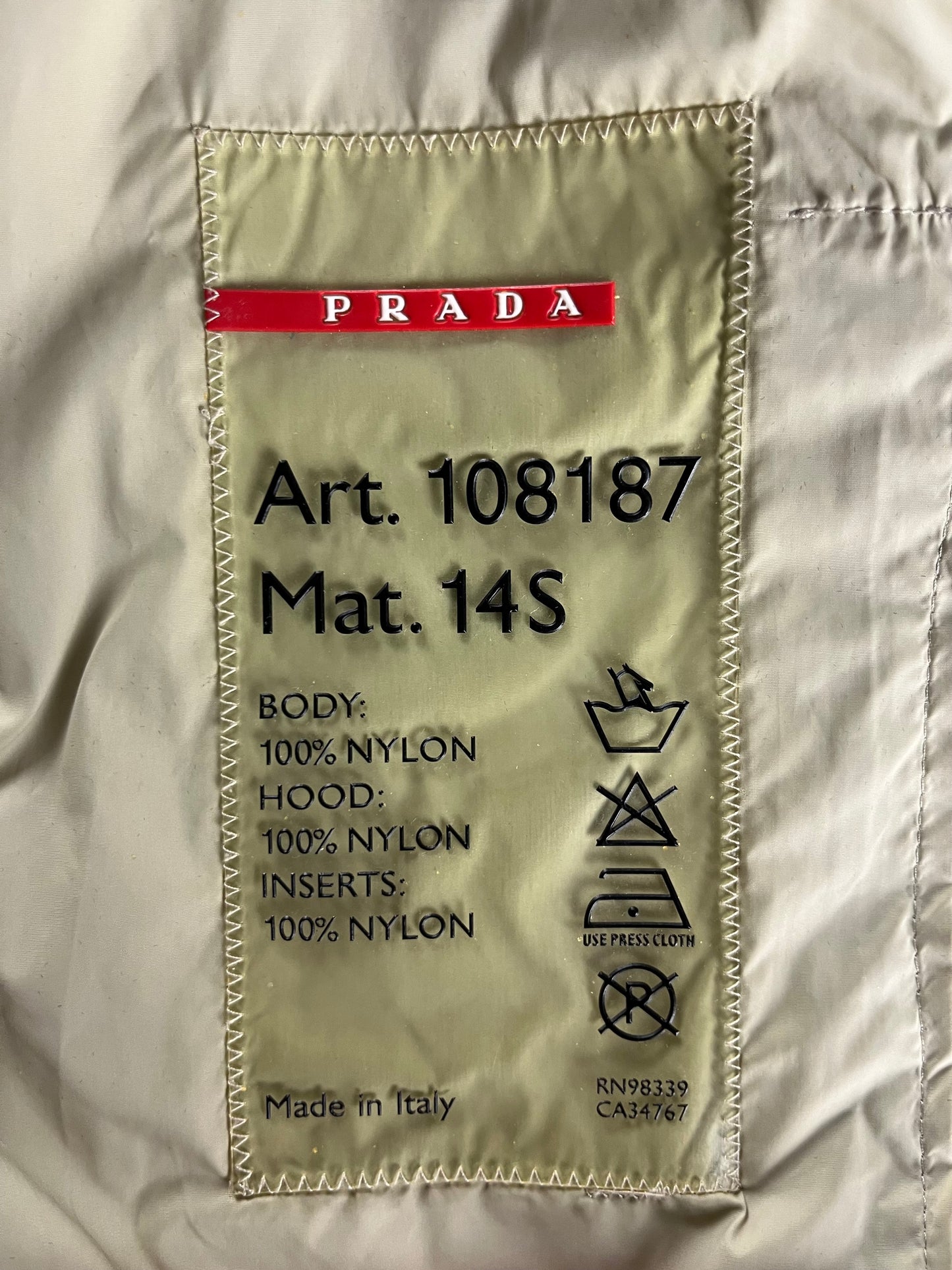 Prada Linea Rossa Convertible Zip Jacket SS 2000 - XS